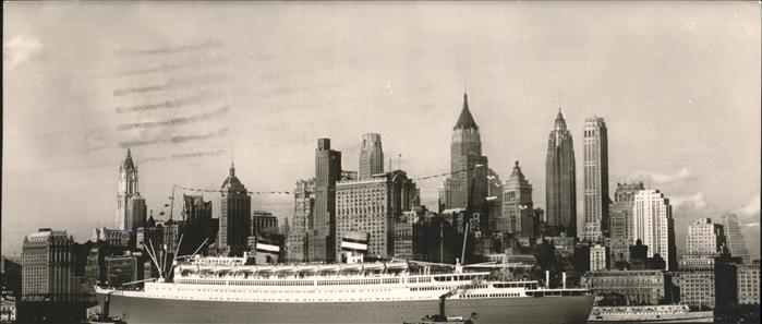 Dampfer Oceanliner SS Nieuw Amsterdam New York