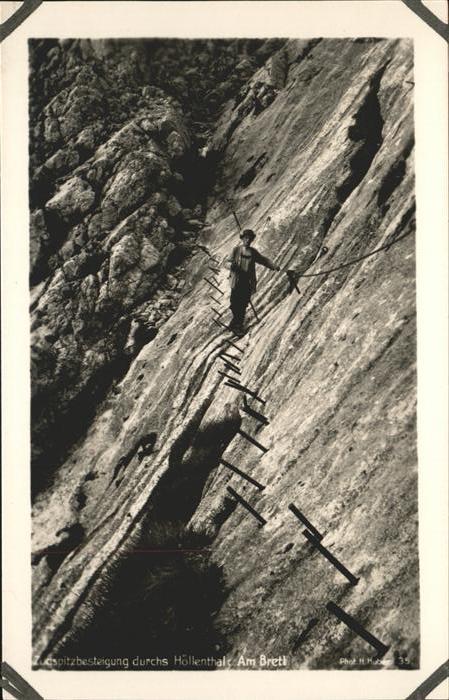 Bergsteigen Klettern Zugspitze Höllenthal