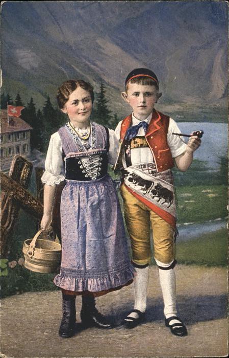 Trachten Kinder Pfeife Schweiz Appenzell