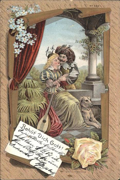 Trompeter Scheffel Behüt dich Gott! Poesie Hund Rose