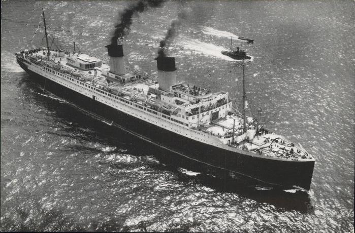 Dampfer Oceanliner French Line SS Ile-De-France