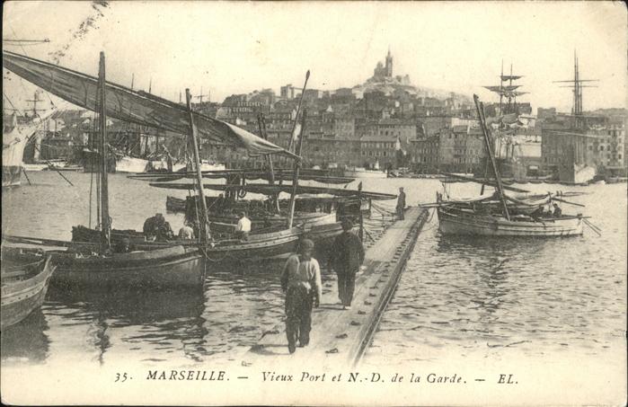 Marseille Bouches-du-Rhone Vieux Port Boote