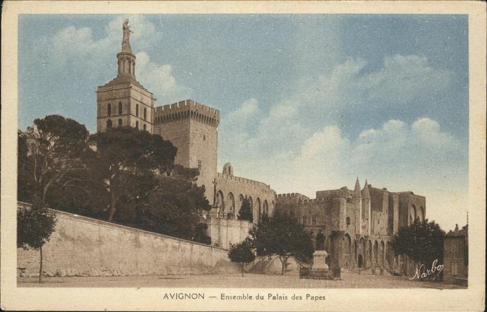 Avignon Vaucluse Ensemble du Palais des Papes