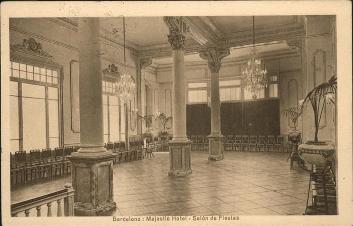 Barcelona Cataluna Majestetic Hotel Salon de Fiestas