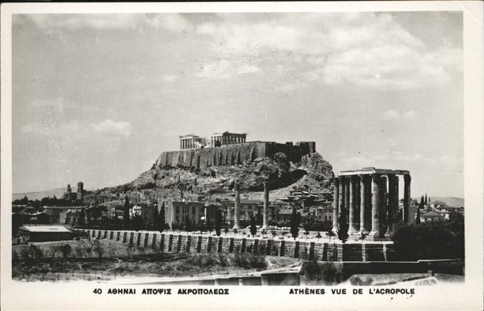 Athenes Athen vue de L'Acropole