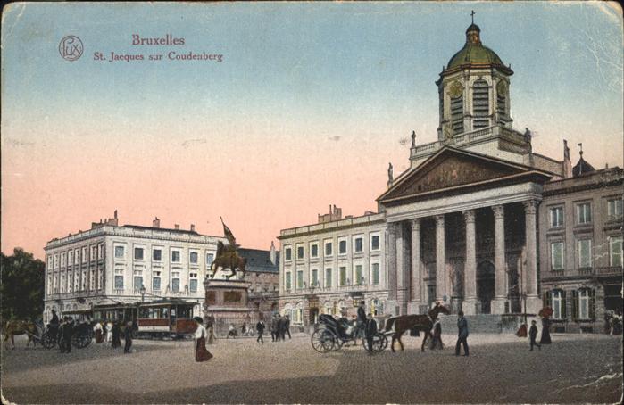 Bruxelles Bruessel St. Jacques sur Coudenberg Strassenbahn
