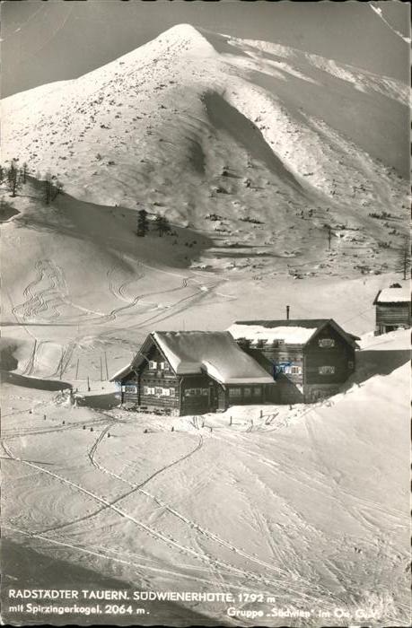 Radstaedter Tauern Südwienerhütte Spirzingerkogel