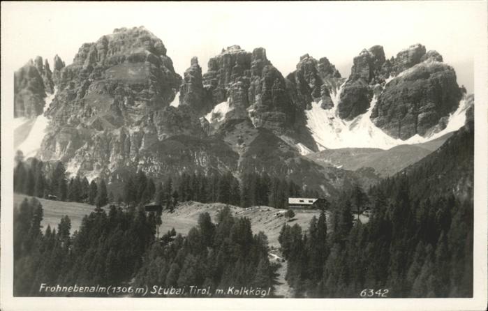 Frohneben Alm Stubai Kalkkoegl
