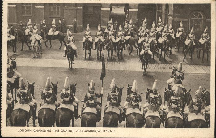 London Changing the Guard Horseguards Whitehall