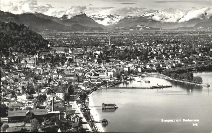 Bregenz Vorarlberg Fliegeraufnahme