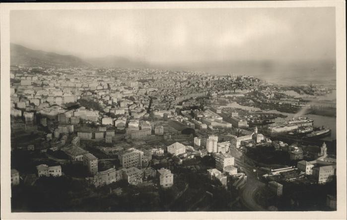 Genova Genua Liguria Fliegeraufnahme