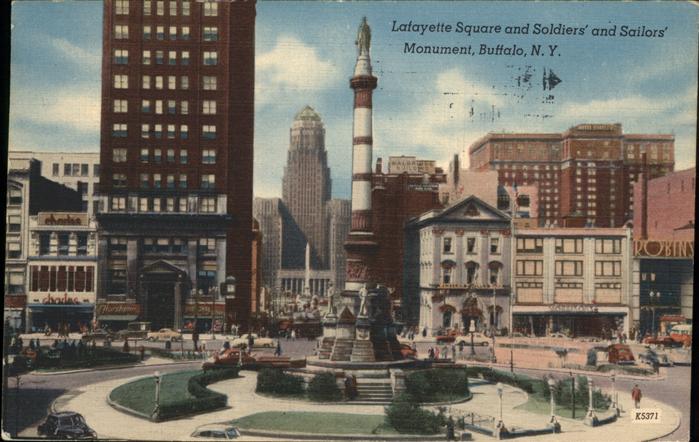 Buffalo New York Lafayette Square Soldiers Sailors Monument
