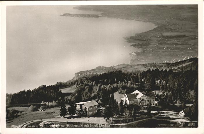 Bregenz Vorarlberg Insel Lindau Fliegeraufnahme