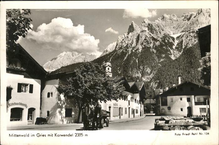 Mittenwald Karwendel Tirol Gries Karwendel