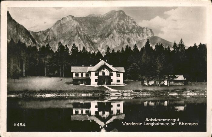 Ebensee Oberoesterreich Vorderer Langbathsee
Salzkammergut