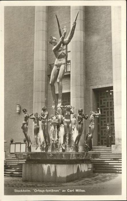 Stockholm Orfeus Fontaenen Carl Milles