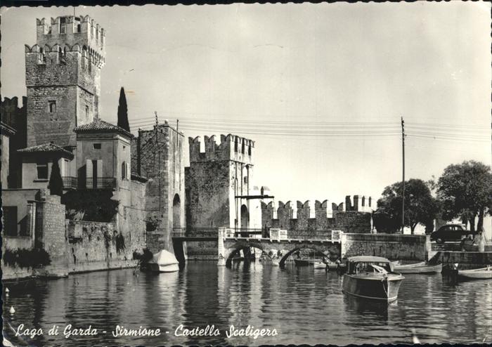 Sirmione Lago di Garda Boot Bruecke