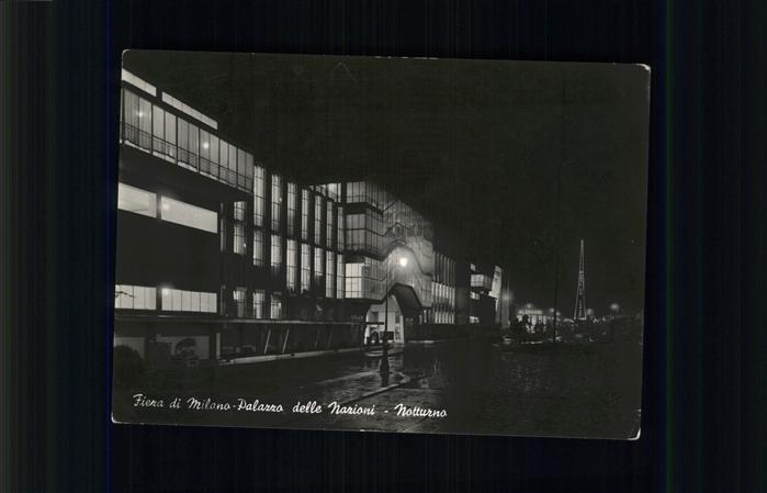 Milano Fiera di Milano-Palazzo delle Narioni Notturno