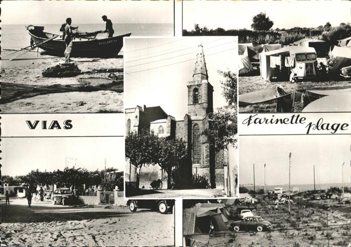 Vias Farinette Plage Eglise