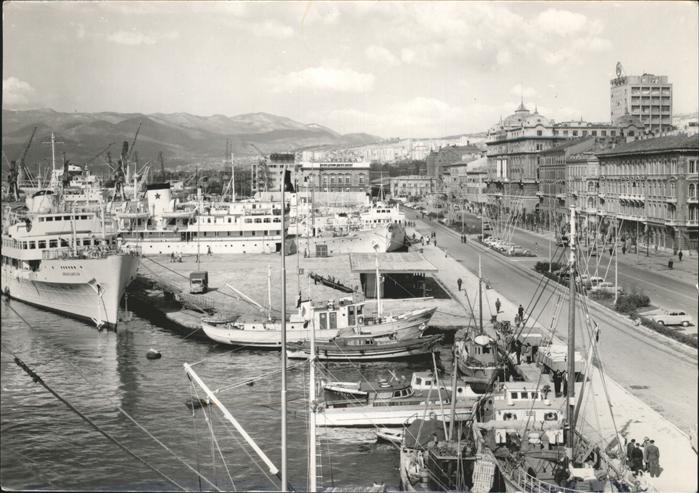 Rijeka Fiume Hafen Schiffe