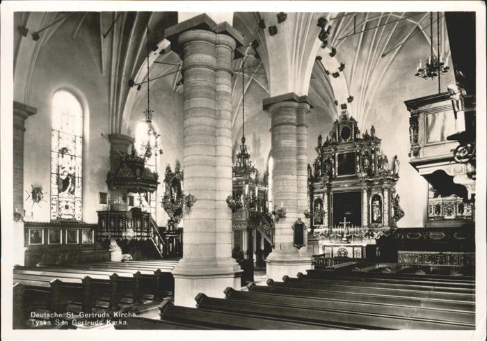 Stockholm Deutsche St. Gertruds Kirche Tyska Sta. Gertruds Kyrka