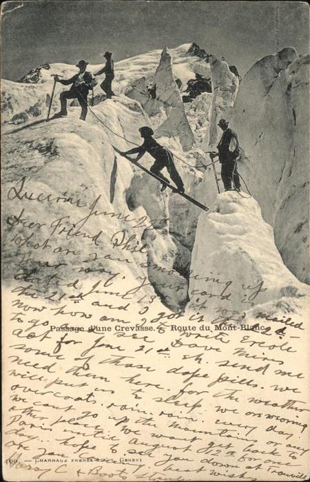 Bergsteigen Klettern Gletscher Mont-Blanc