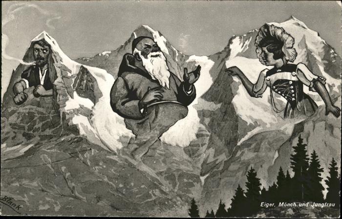 Berggesichter Eiger Mönch Jungfrau