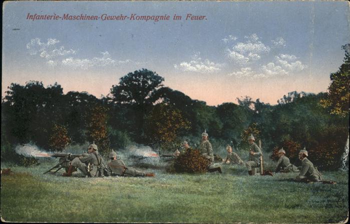 Militaria Geschuetze Infanterie-Maschinen-Gewehr Kompagnie