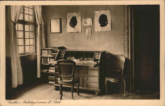 Goethe Johann Wolfgang von Arbeitszimmer Frankfurt Goethehaus