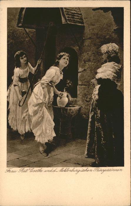 Goethe Johann Wolfgang von Frau Rat Goethe Prinzessin Frankfurt Go