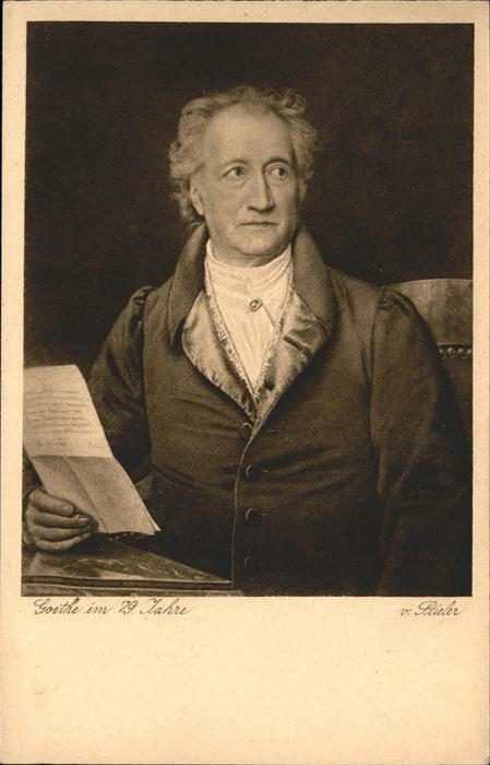 Goethe Johann Wolfgang von Künstler Stieler