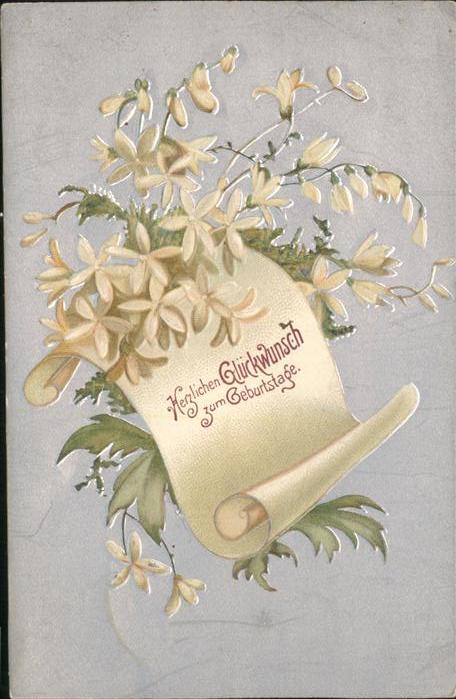 Geburtstag Prägedruck