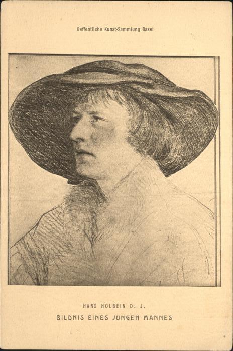 Kuenstlerkarte Hans Holbein Hutmode