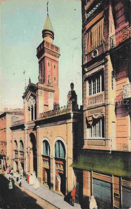 CONSTANTINE Algerie Mosquée Minarett Zouaven Orientalisch Stadtstrasse Passanten