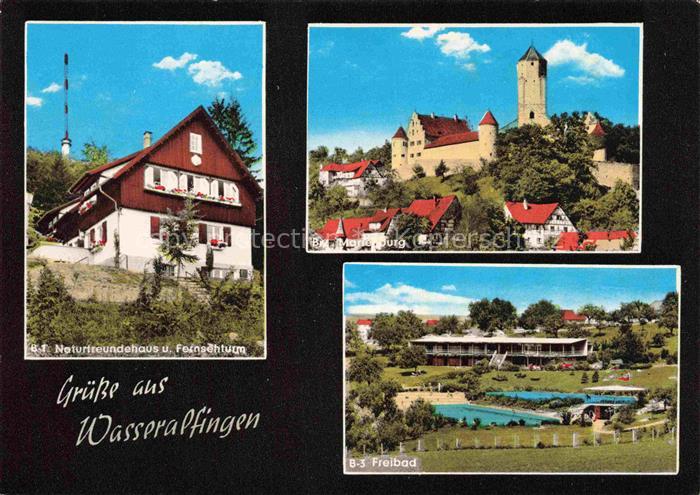Wasseralfingen Aalen BW Naturfreundehaus und Fernsehturm Marienburg Freibad