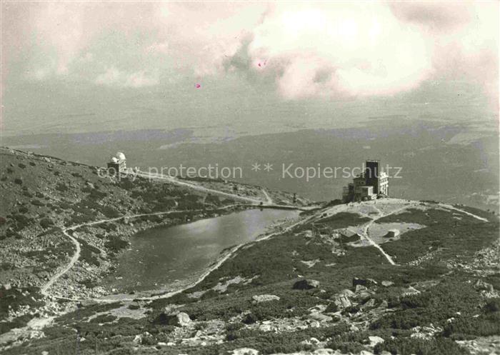 Vysoke Tatry Tatralomnitz Poprad SK Skalnate Pleso vlavo Astronomicky ustav SAV