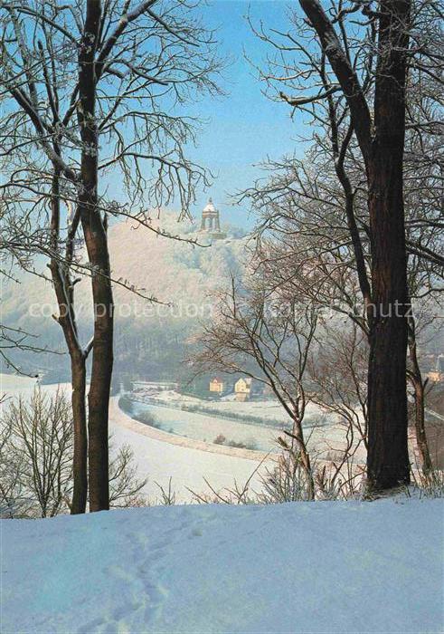 PORTA WESTFALICA NRW Blick zum Kaiser Wilhelm Denkmal