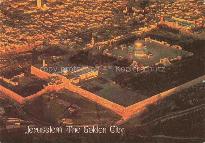 Jerusalem  Yerushalayim Israel The Golden City Fliegeraufnahme