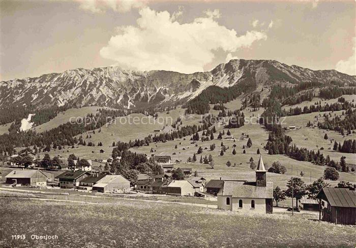 Oberjoch Bad Hindelang Bayern Panorama mit Iseler und Kuehgundruecken