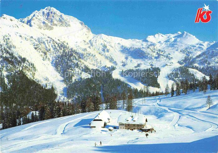 Gartnerkofel 2198m Nassfeld Kaernten AT Karnische Skiregion Tressdorfer Huette