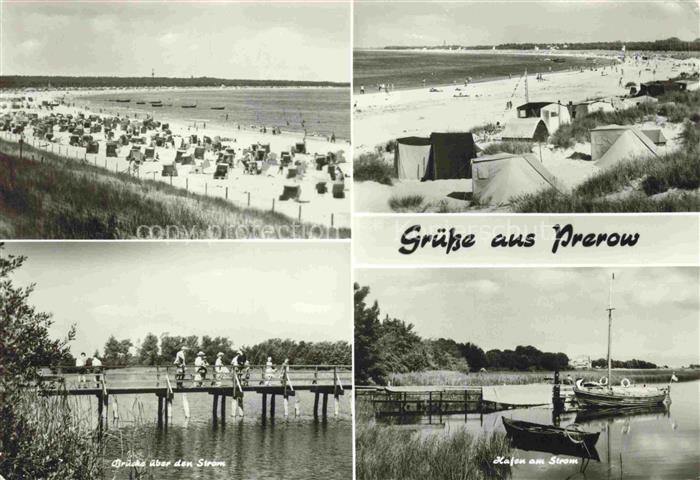 Prerow  Ostseebad Darss Mecklenburg-Vorpommern Strandpartien Bruecke uebeer dem