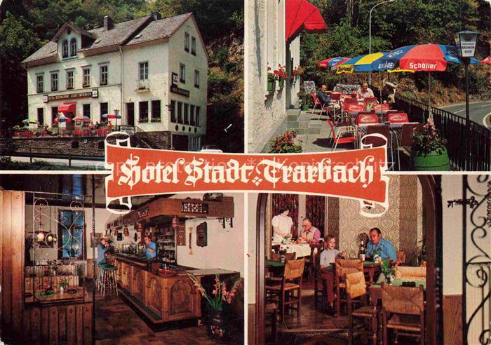 Traben-Trarbach Mosel Hotel Stadt Trarbach Terrasse Theke Bar Gaststube