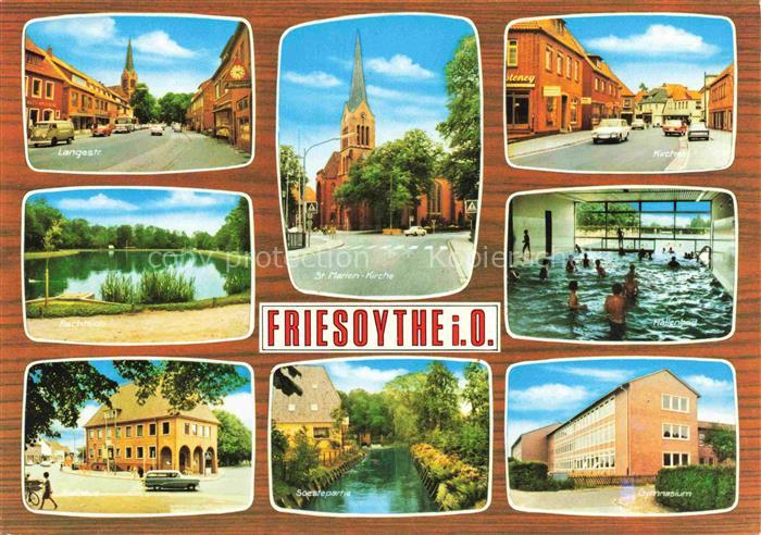 Friesoythe Cloppenburg Niedersachsen Langestrasse St Marien Kirche Rathaus Soest