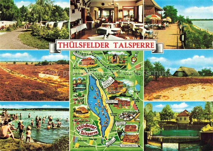 Thuelsfelder Talsperre Cloppenburg Niedersachsen Hotel Seeblick Kaminzimmer Terr