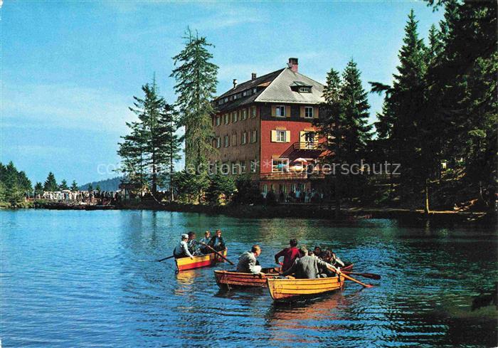 Mummelsee See Motiv Bootspartie