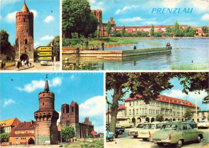 Prenzlau Brandenburg Blindower Tor Stadtblick Mitteltorturm Hotel Uckermark