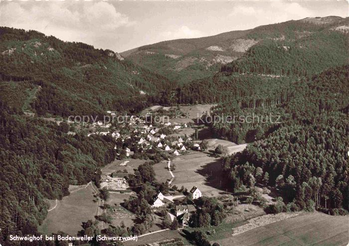 Schweighof Badenweiler Schwarzwald BW Fliegeraufnahme