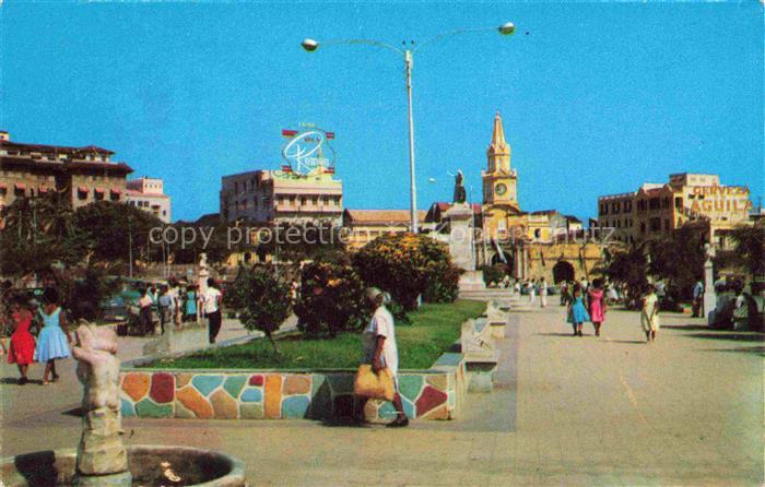CARTAGENA  Murcia ES Parque de los Martires al fondo la Puerta del reloj