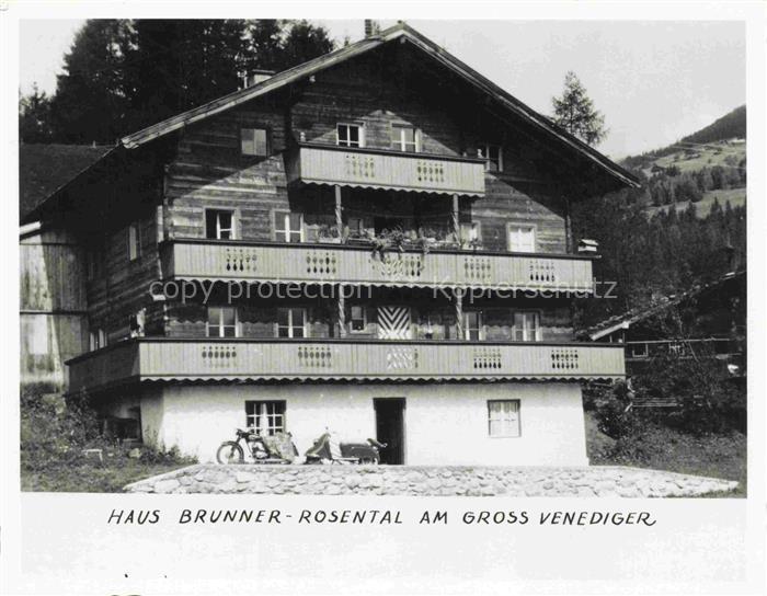 Grossvenediger 3660m Hohe Tauern AT Haus Brunner Rosental