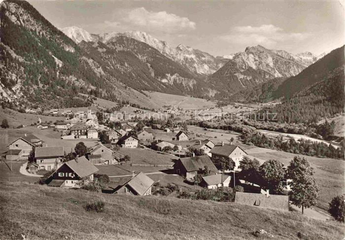 Hinterstein Bad Hindelang Oberallgaeu Bayern mit Geishorn Rauhorn Kugelhorn und